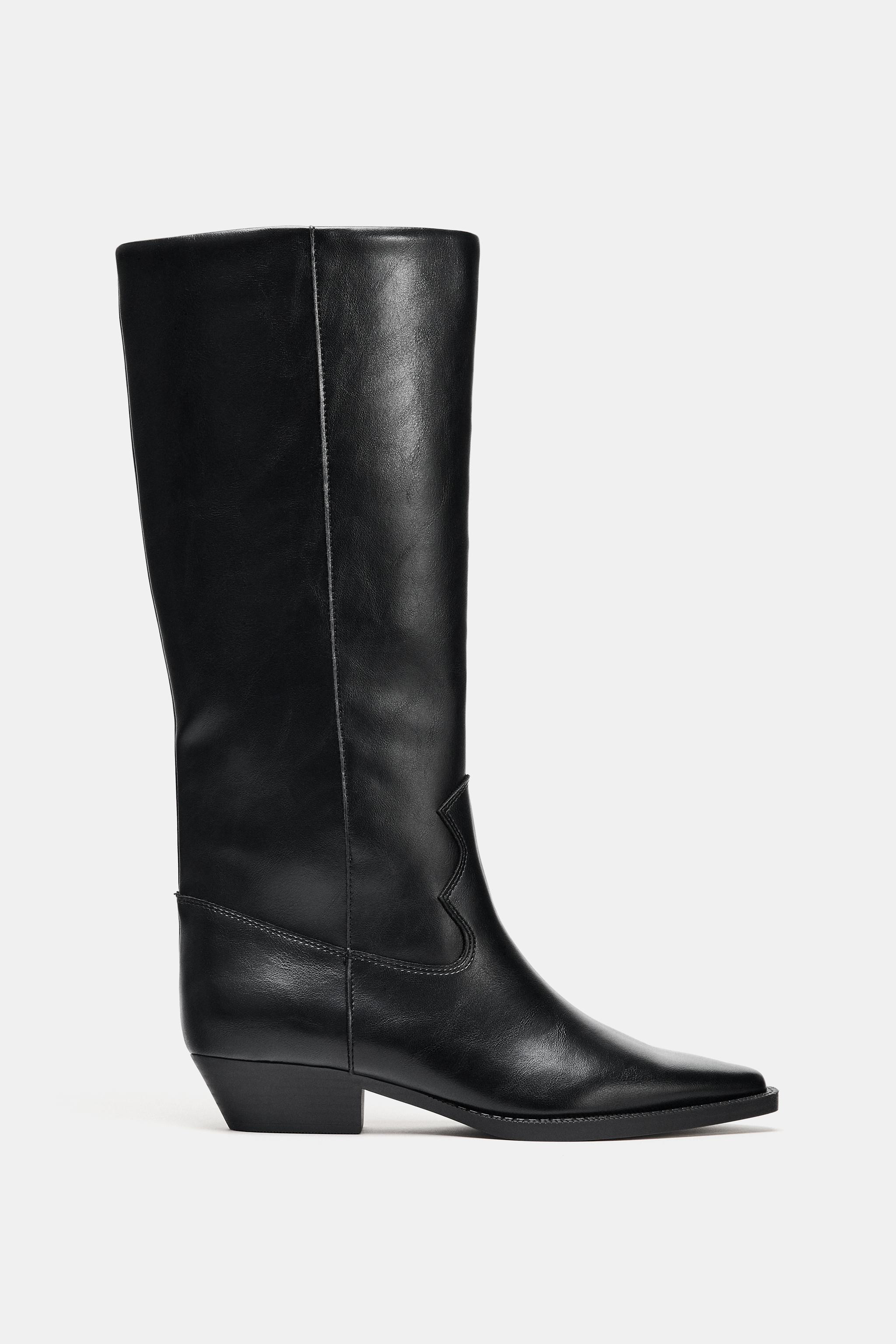 COWBOY FLAT BOOTS | Zara UK