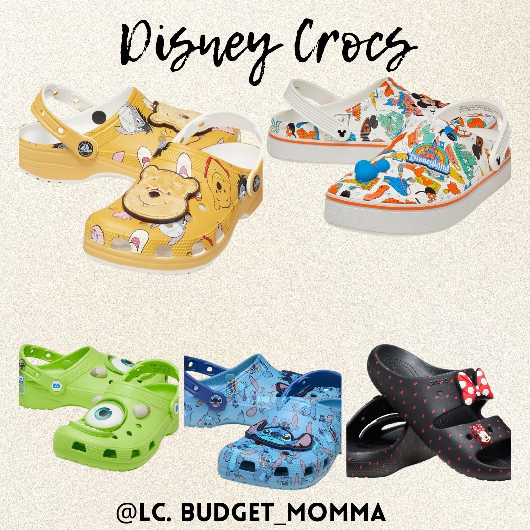 Disney Crocs! On sale! 3.26 only 

#disney #crocs #shoes #sale #winniethepooh #stitch #minniemouse

#LTKSaleAlert #LTKShoeCrush