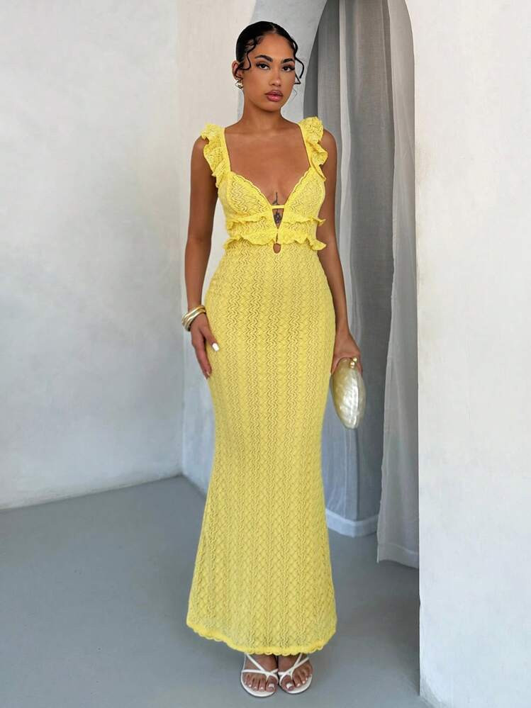 Resort Dress Yellow | SHEIN