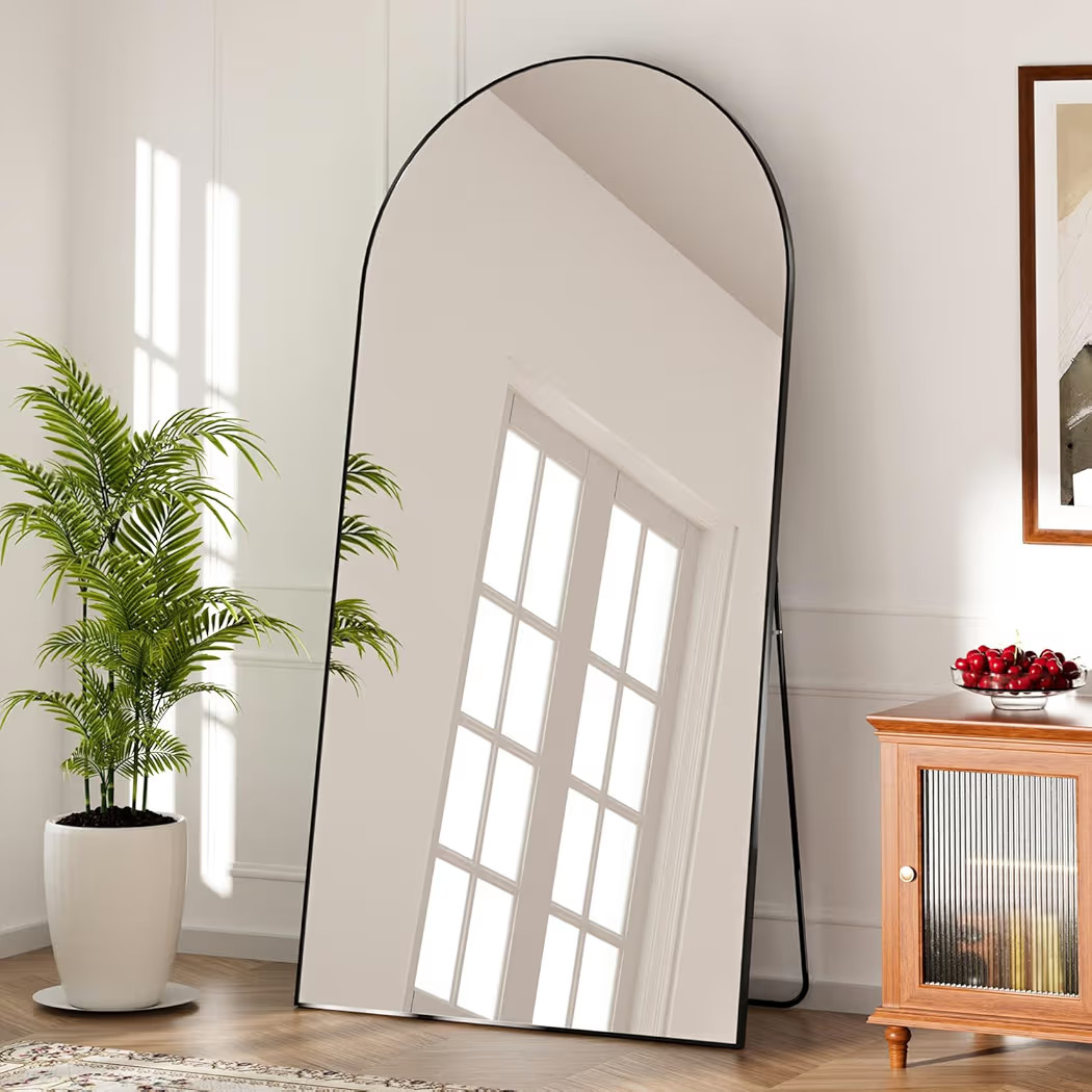 brisafe Espejo de piso de longitud completa de 81 x 41 pulgadas, con soporte para dormitorio y mo... | Amazon (US)