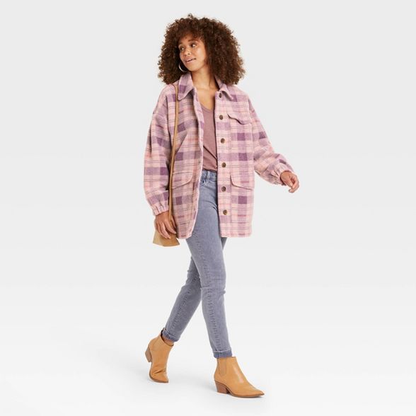 Women's Plaid Shirt Shacket - Universal Thread™ | Target