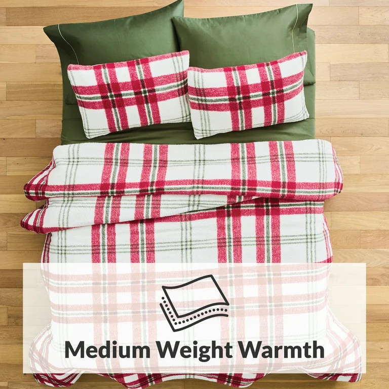 Better Homes & Gardens Printed Cozy Knit and Microfiber 3-piece Comforter Set, Full/Queen Size, H... | Walmart (US)