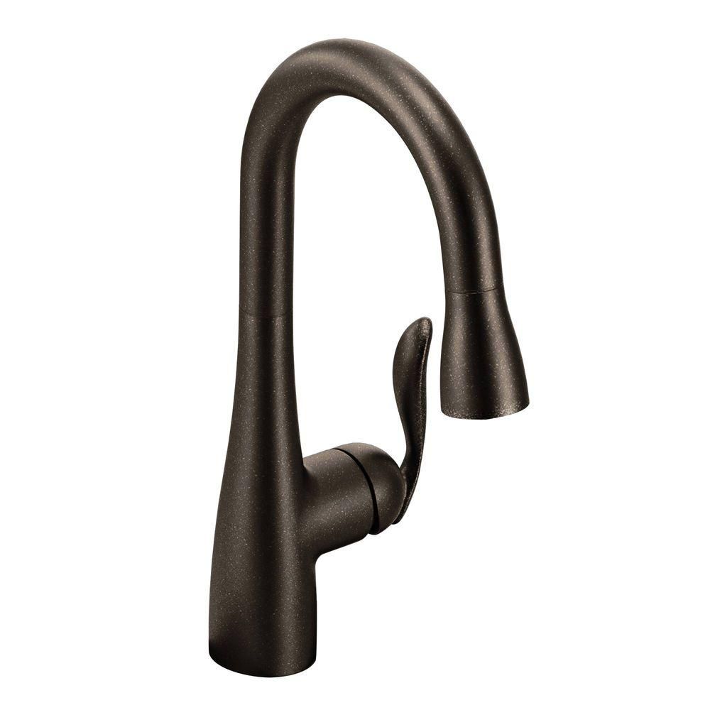 Arbor Single-Handle Pull-Down Sprayer Bar Faucet Featuring Reflex in Oil Rubbed Bronze | The Home Depot