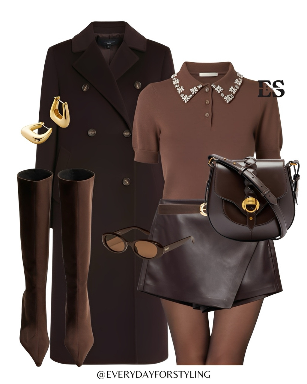 A chocolate-toned top with embellished collar and tall boots — for the woman who loves elegance with a hint of statement flair 🍂

[ autumn outfit inspiration, coat outfit ideas, fall fashion 2025, chic skort outfit, brown and beige outfit, elegant fall style, knee high boots outfit, classy outfit ideas, fall capsule wardrobe, US fall trends, everydayforstyling ] 

#EverydayForStyling, #falloutfitinspo, #coatoutfit, #fallfashion2025, #neutraloutfit, #chicstyle, #autumnvibes, #elegantoutfitideas, #fallstreetstyle, #classywomenstyle, #everydaystyle, #outfitideas  


#LTKStyleTip #LTKootd #LTKCyberWeek