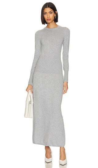 Siani Maxi Dress in Grey | Revolve Clothing (Global)