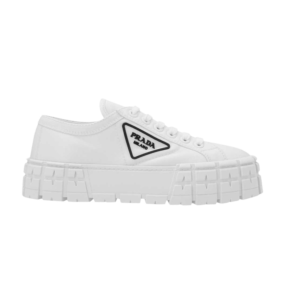 Prada Gabardine Wheel Platform 'White' Sneakers | GOAT