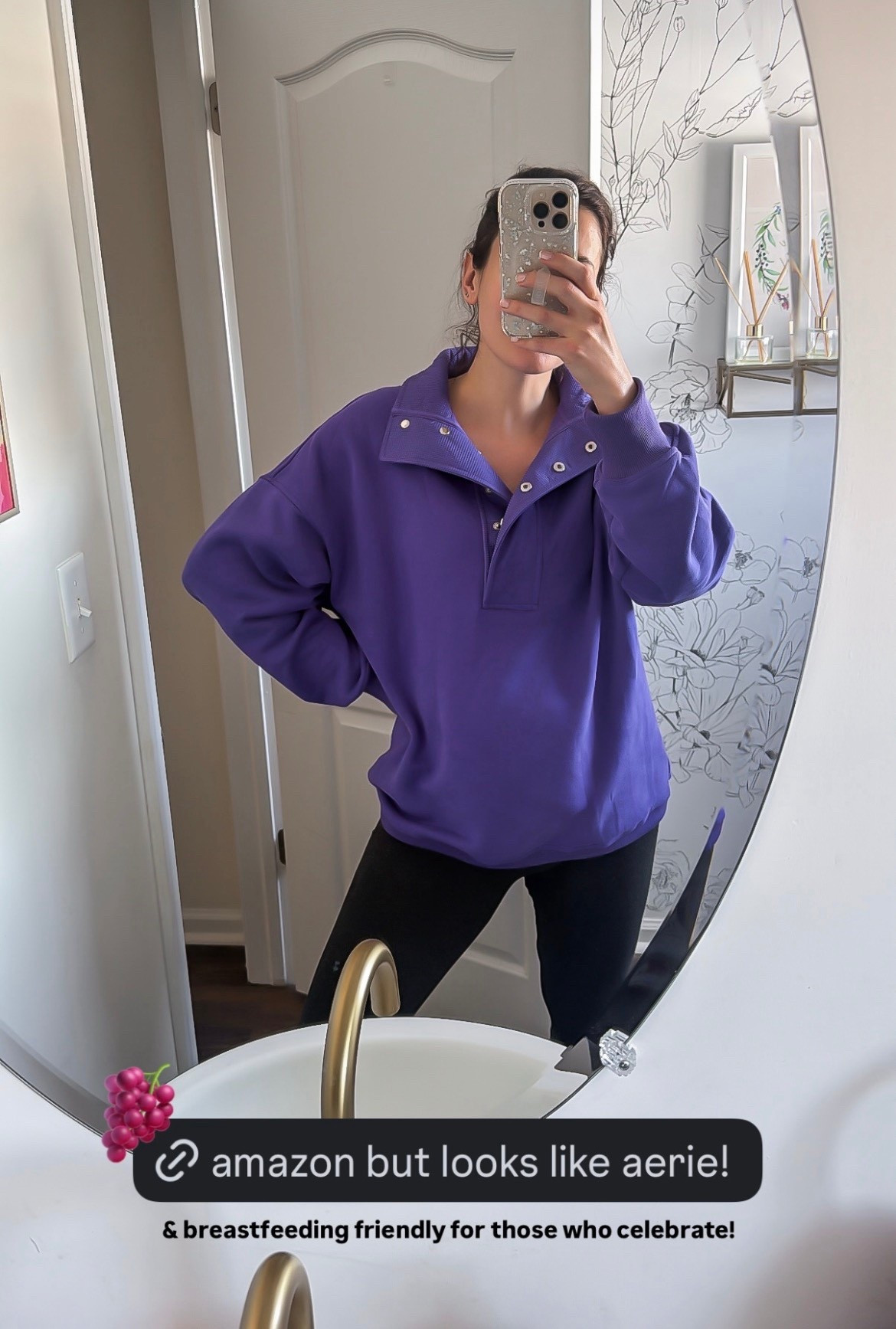 Pullover from Amazon but looks like aerie! 💜

#LTKSeasonal #LTKmomlife #LTKootd