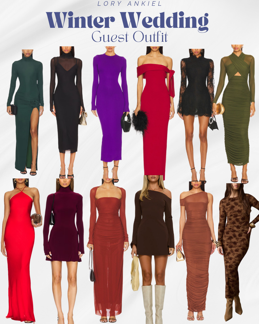 Winter Wedding Guest Outfits - Some of my favorite dress options for my next formal winter event. 

#weddingguestoutfit #winterwedding 

 #LTKSeasonal #LTKOver40 #LTKWedding