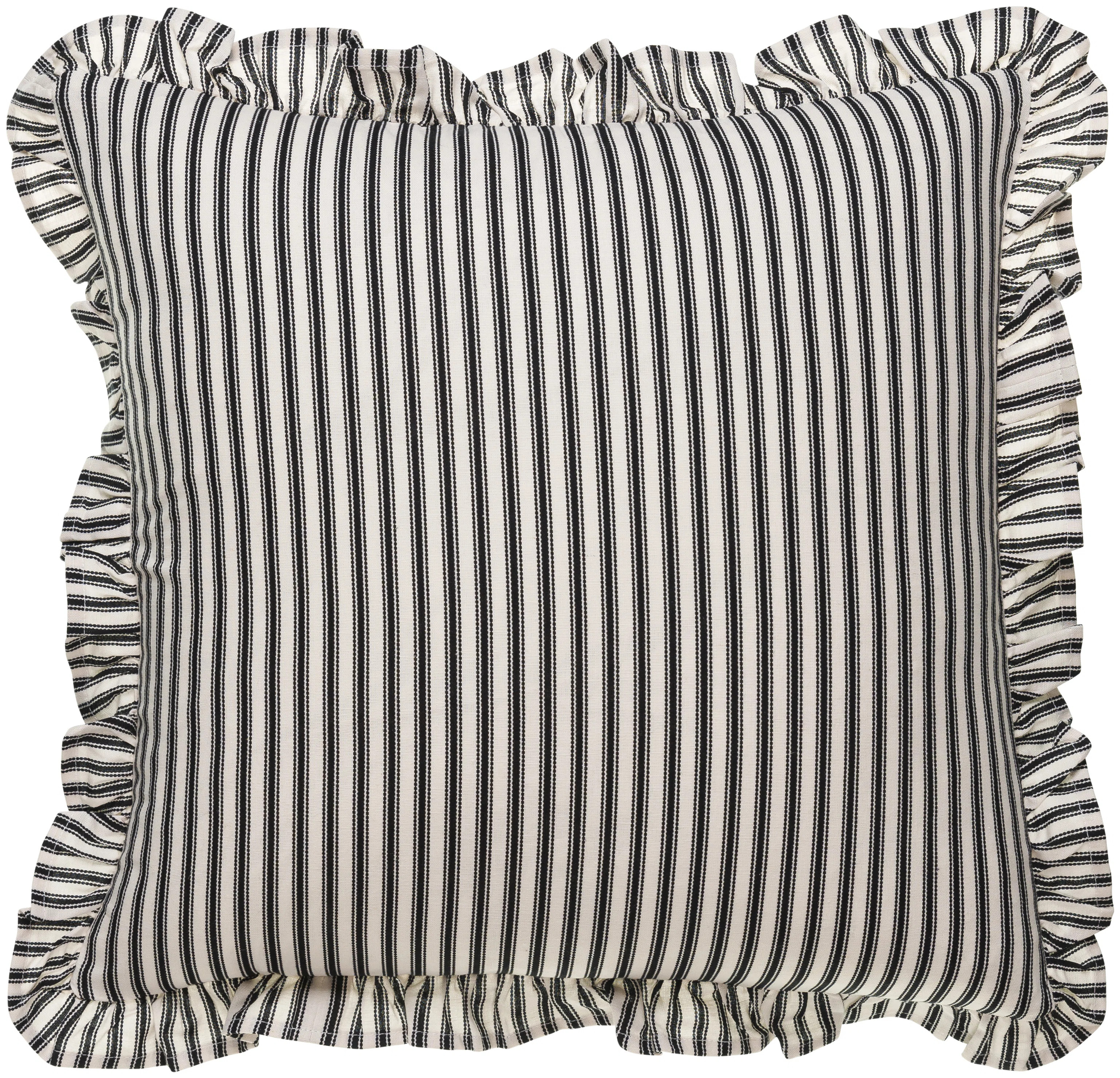Aneatra Ruffled Cotton Blend Throw Pillow | Wayfair North America