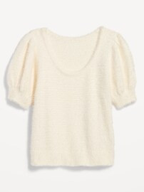 Short-Sleeve Eyelash Sweater for Women | Old Navy (US)