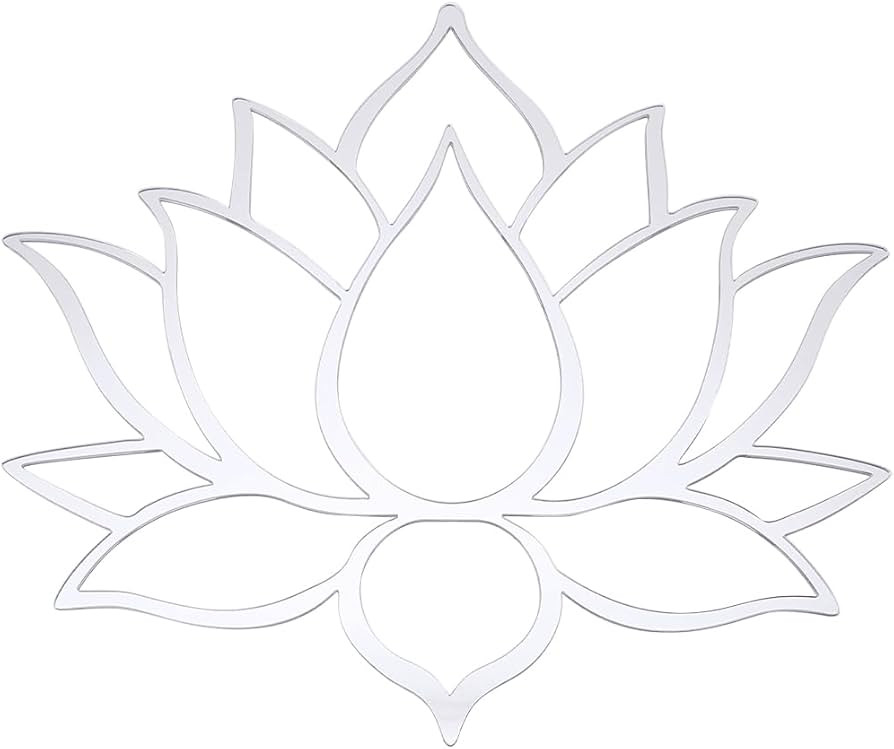 CREATCABIN Mandala Lotus Acrylic Mirror Wall Stickers Flower 3D Mirror Decals Mirror Art Mural Wa... | Amazon (US)
