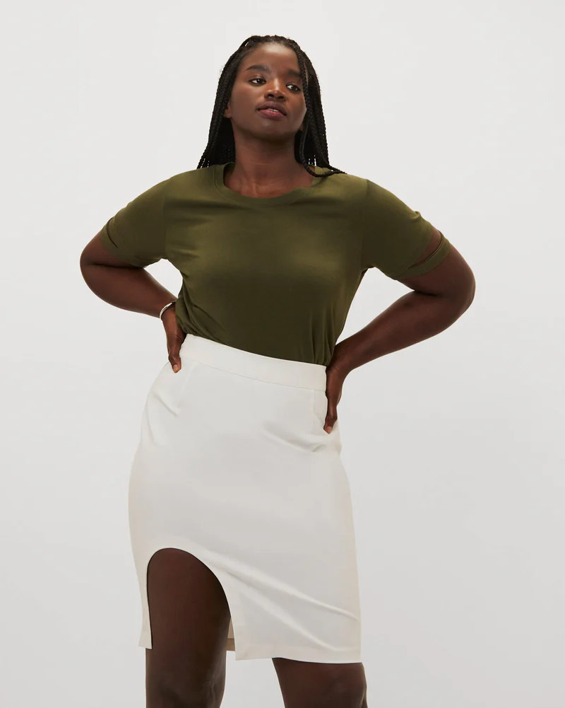 Unity Cutout Skirt - Eggshell | Universal Standard
