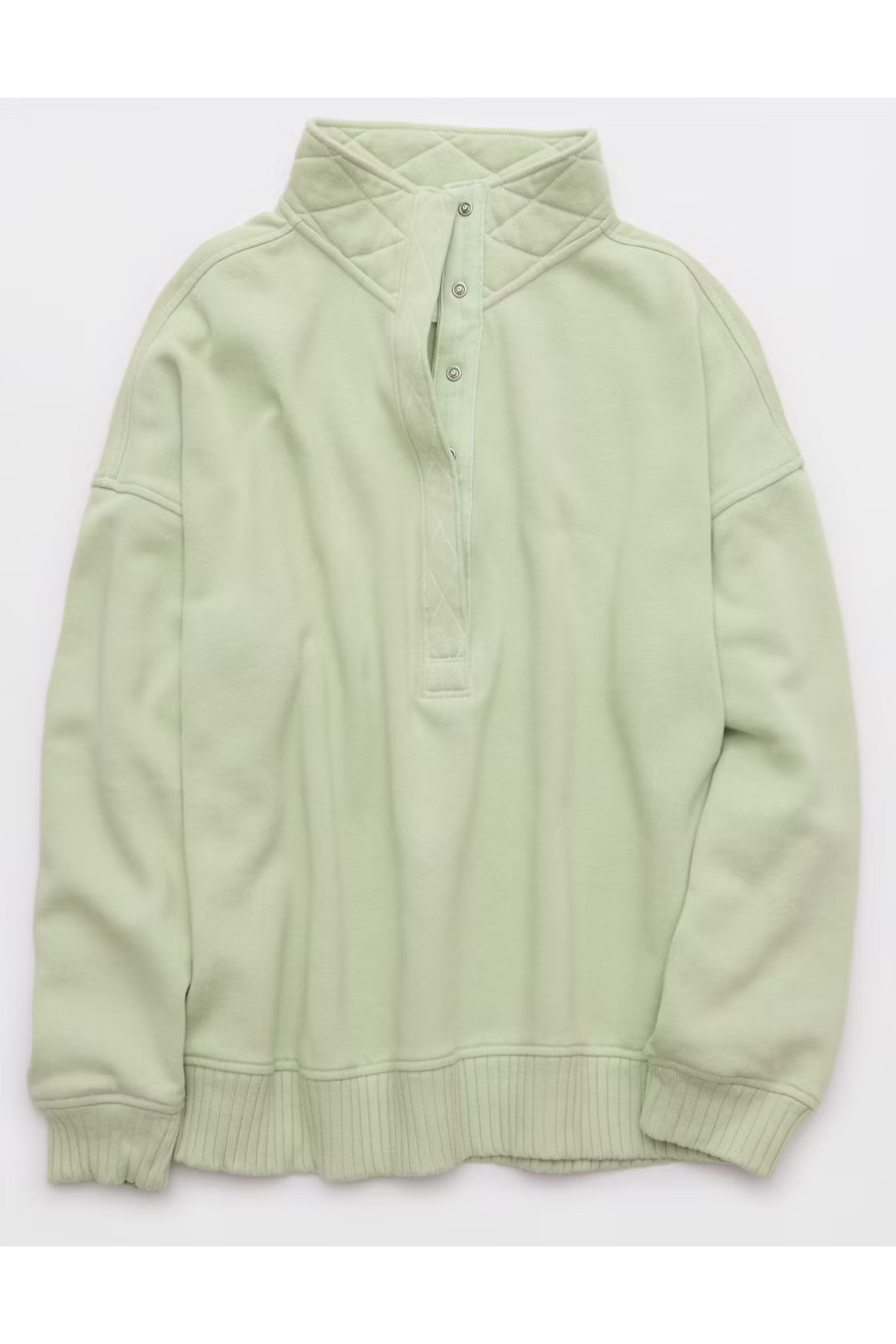 Aerie Oh Snap! Sweatshirt Women's Dusty Sage XXS | Aerie