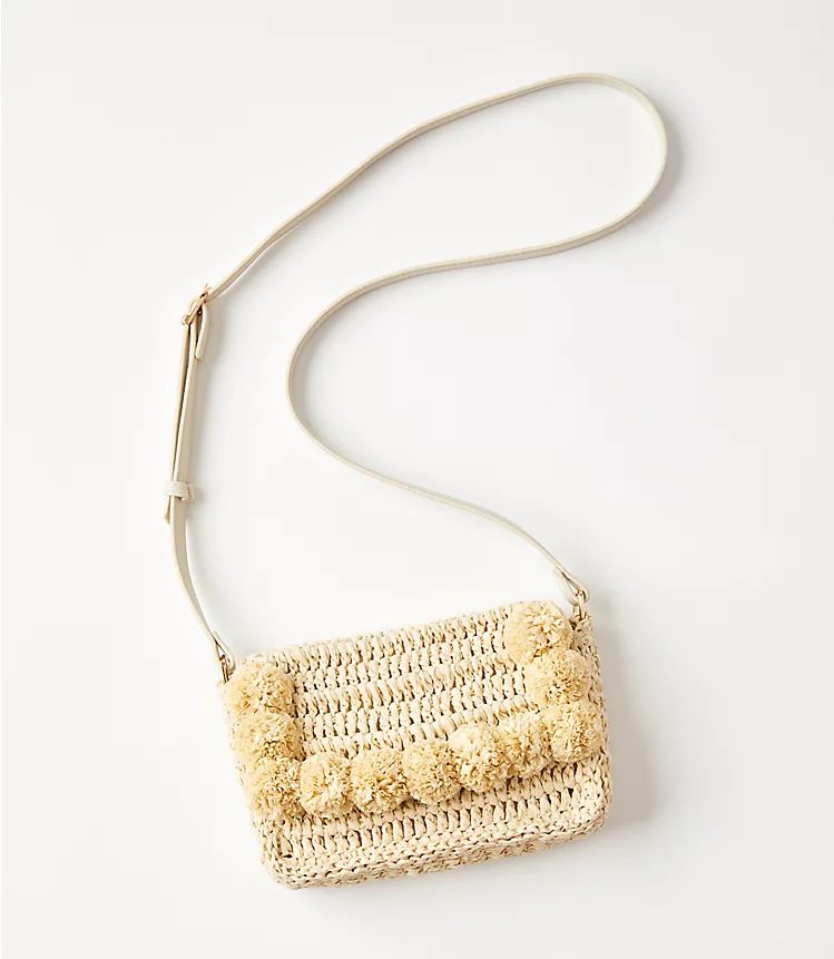 Pom Pom Handle Crossbody Bag | LOFT