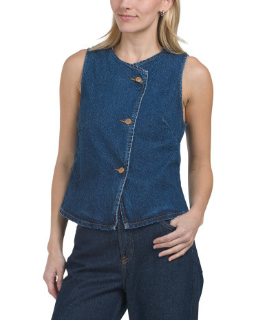 Denim Waistcoat Vest | TJ Maxx