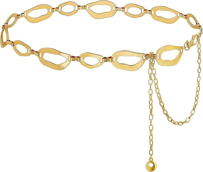 Suyi Waist Chain for Women Ladies Chunky Chain Belt for Dresses | Amazon (US)