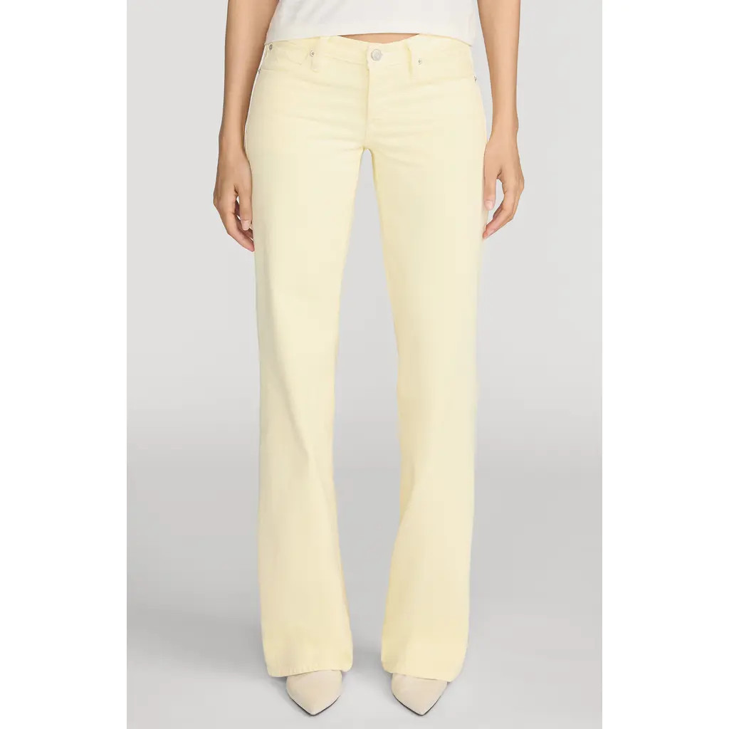 FRAME x Amelia Gray The Gray Relaxed Bootcut Jeans in Limoncello at Nordstrom, Size 23 | Nordstrom
