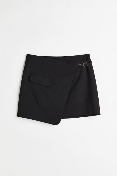 Twill Wrapover Skirt | H&M (US + CA)