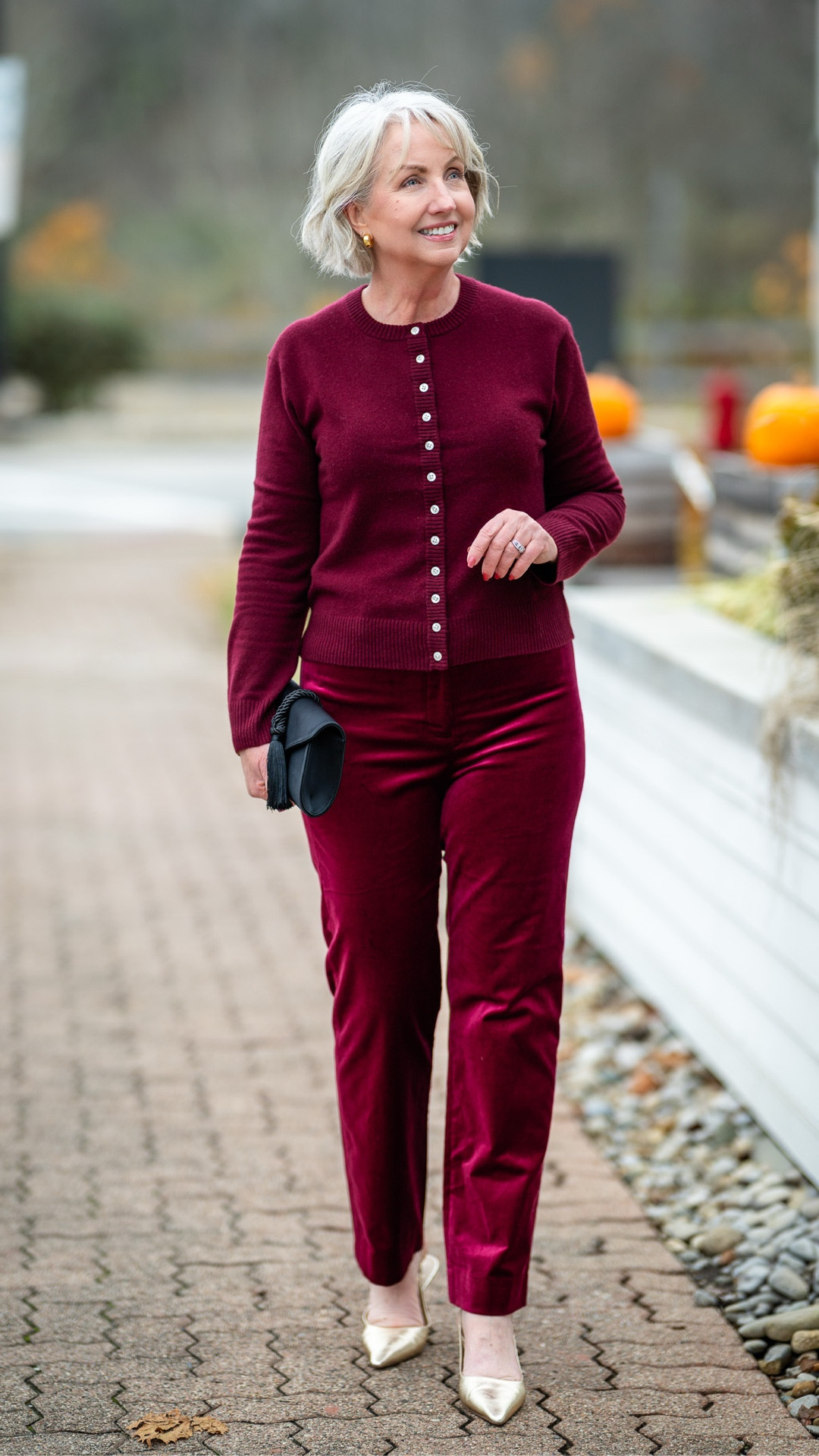 Velvet pants are something that will always come back into style. Pair them with a silk top or a cashmere cardigan sweater like I did here  

#LTKGiftGuide #LTKHoliday #LTKSeasonal