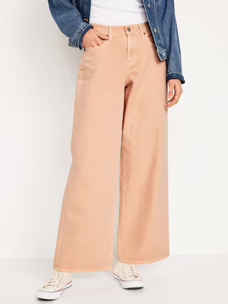 Mid-Rise Baggy Wide-Leg Jeans | Old Navy (US)