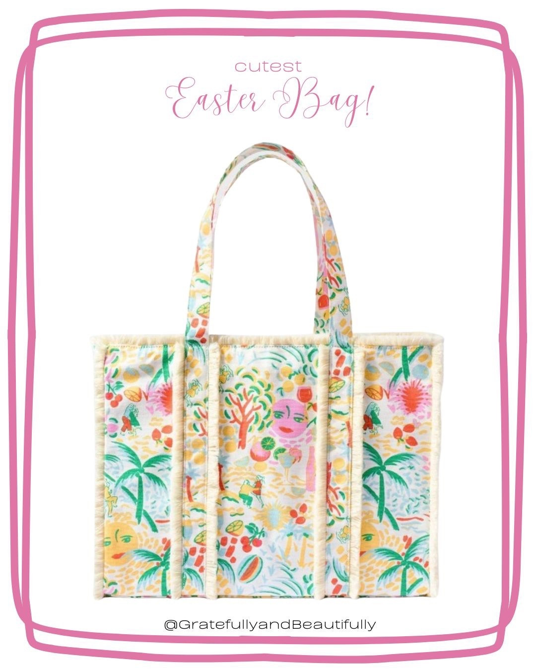 Such a beautiful beach bag! And perfect for carrying on Easter Sunday!

#LTKOver40 #LTKKids #LTKSeasonal