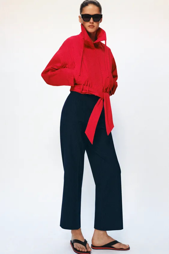 ZW COLLECTION BELTED JACKET | Zara US