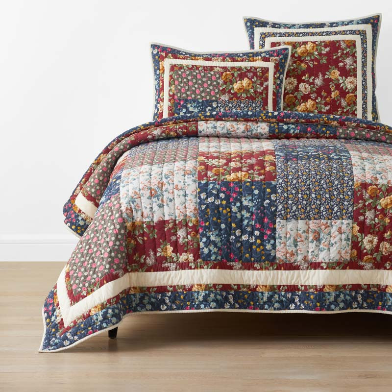 Aahana Patchwork Quilt - Navy, Twin/Twin XL | The Company Store