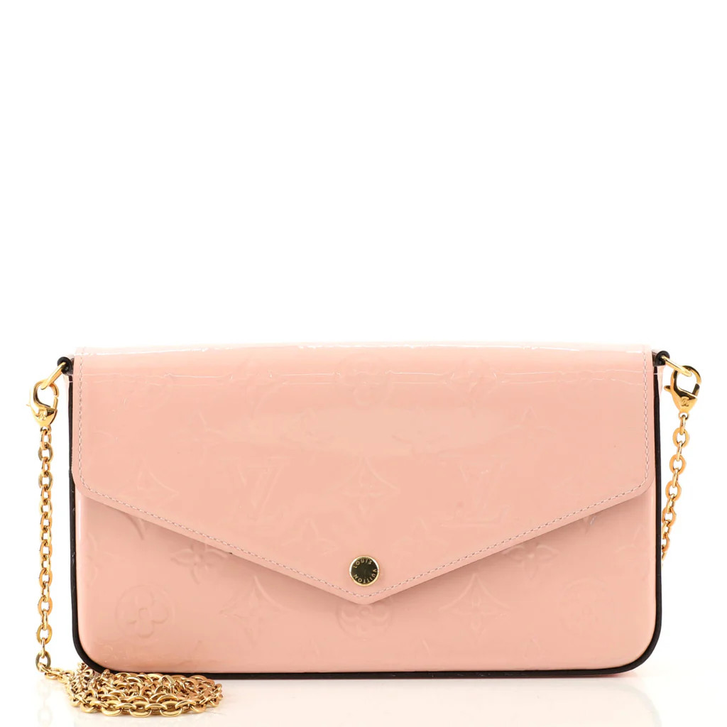 Louis Vuitton Felicie Pochette Monogram Vernis Pink 1676932 | Rebag