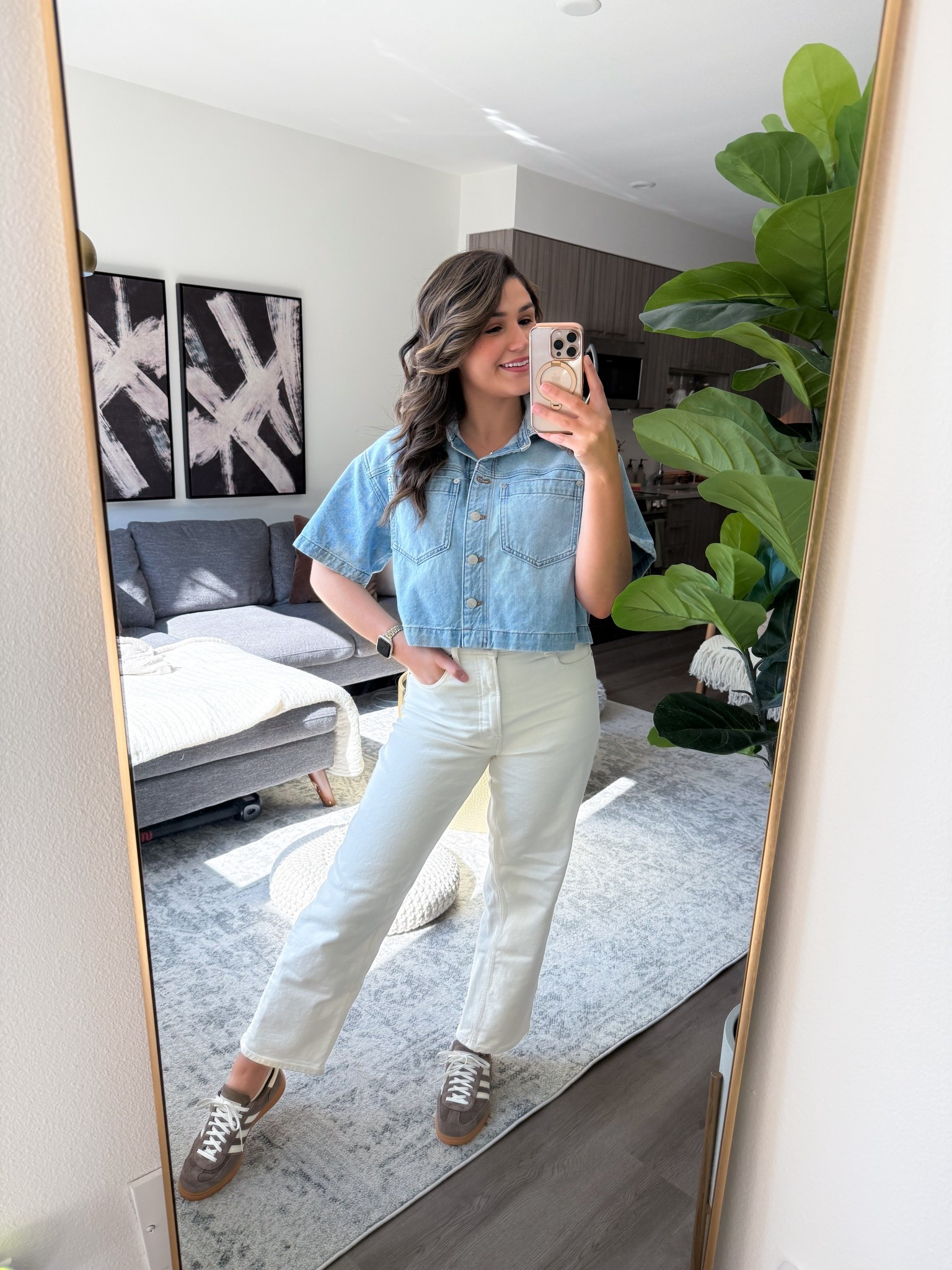 the sun is shining bright ☀️ which means summer is finally here! Love wearing ivory jeans all year around but especially in the spring/summer months. These are my favs, comfortable fit and the shade is perfect. I’m wearing a size 28 fit is tts. 

Top: XS (Madewell, sold out) linked similars
Denim: 28
Adidas: sized down half 

casual chic style | denim | jeans | effortless style | casual style | summer outfits 

#LTKSummerEdit #LTKPetite #LTKSeasonal