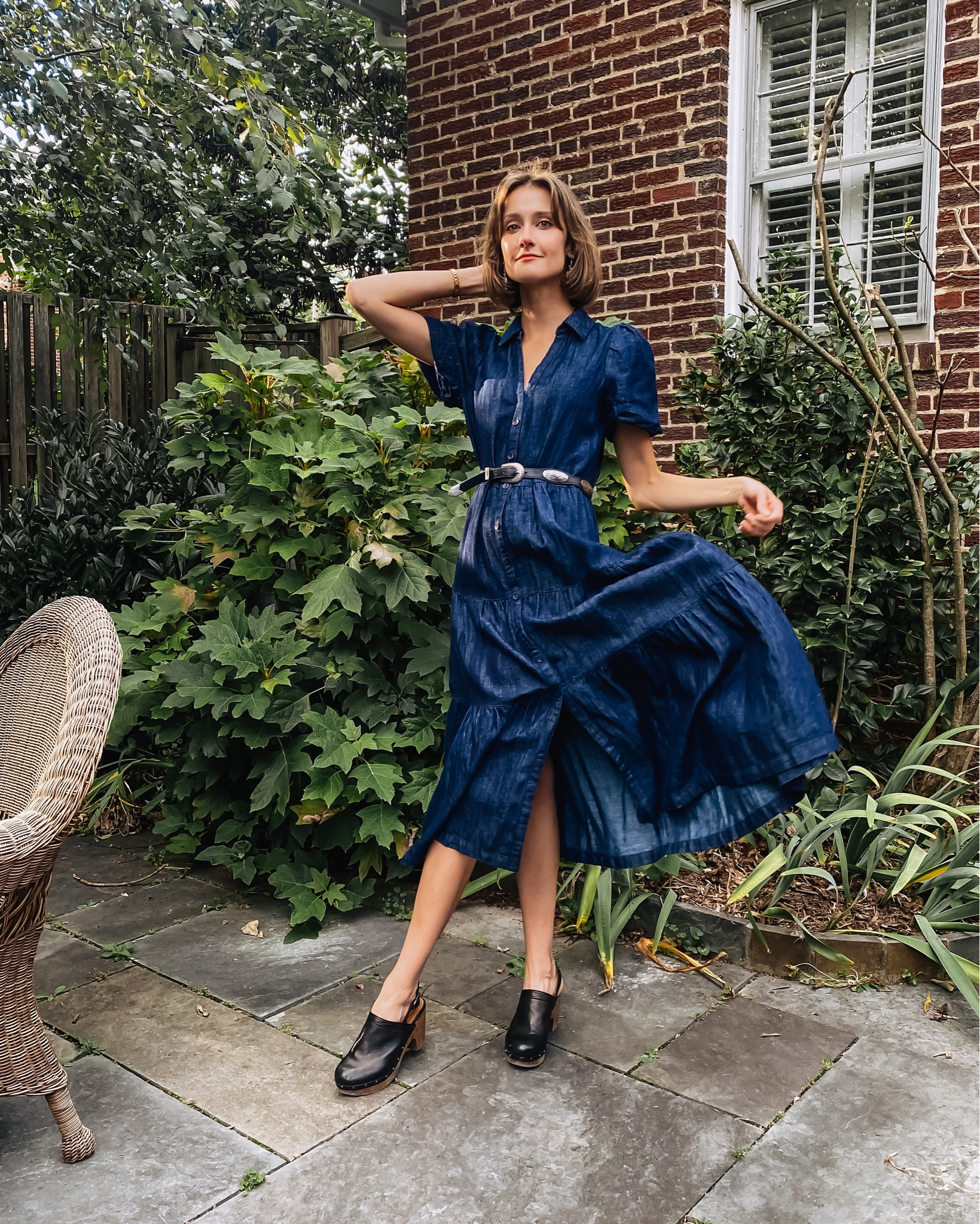 The prettiest denim dress for fall - Brochu Walker of course! #brochuwalker #bwwomen 

#LTKSeasonal #LTKover40 #LTKshoecrush