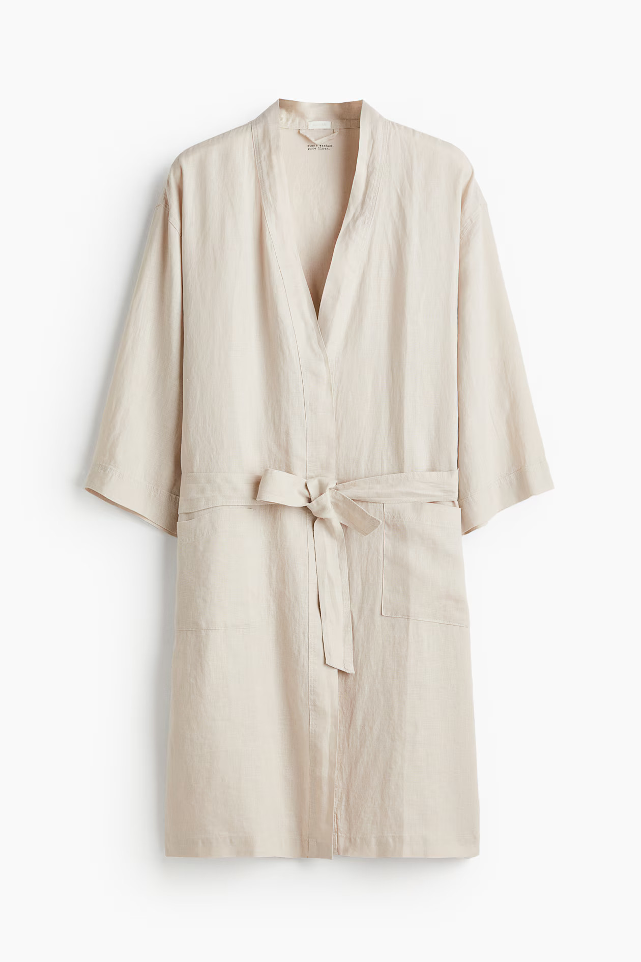Washed linen dressing gown | H&M (UK, MY, IN, SG, PH, TW, HK)