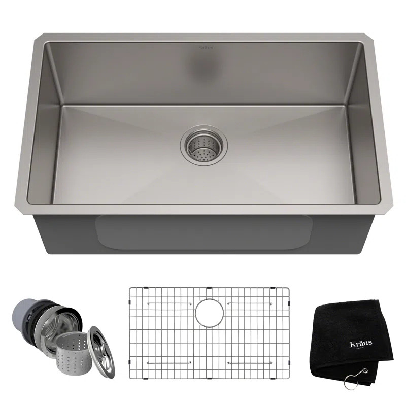 KRAUS Standart PRO™ Undermount 16 Gauge Stainless Steel Kitchen Sink | Wayfair North America