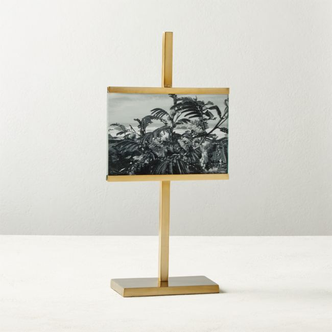 Rothko Brass Horizontal Picture Frame 5"x7 | CB2