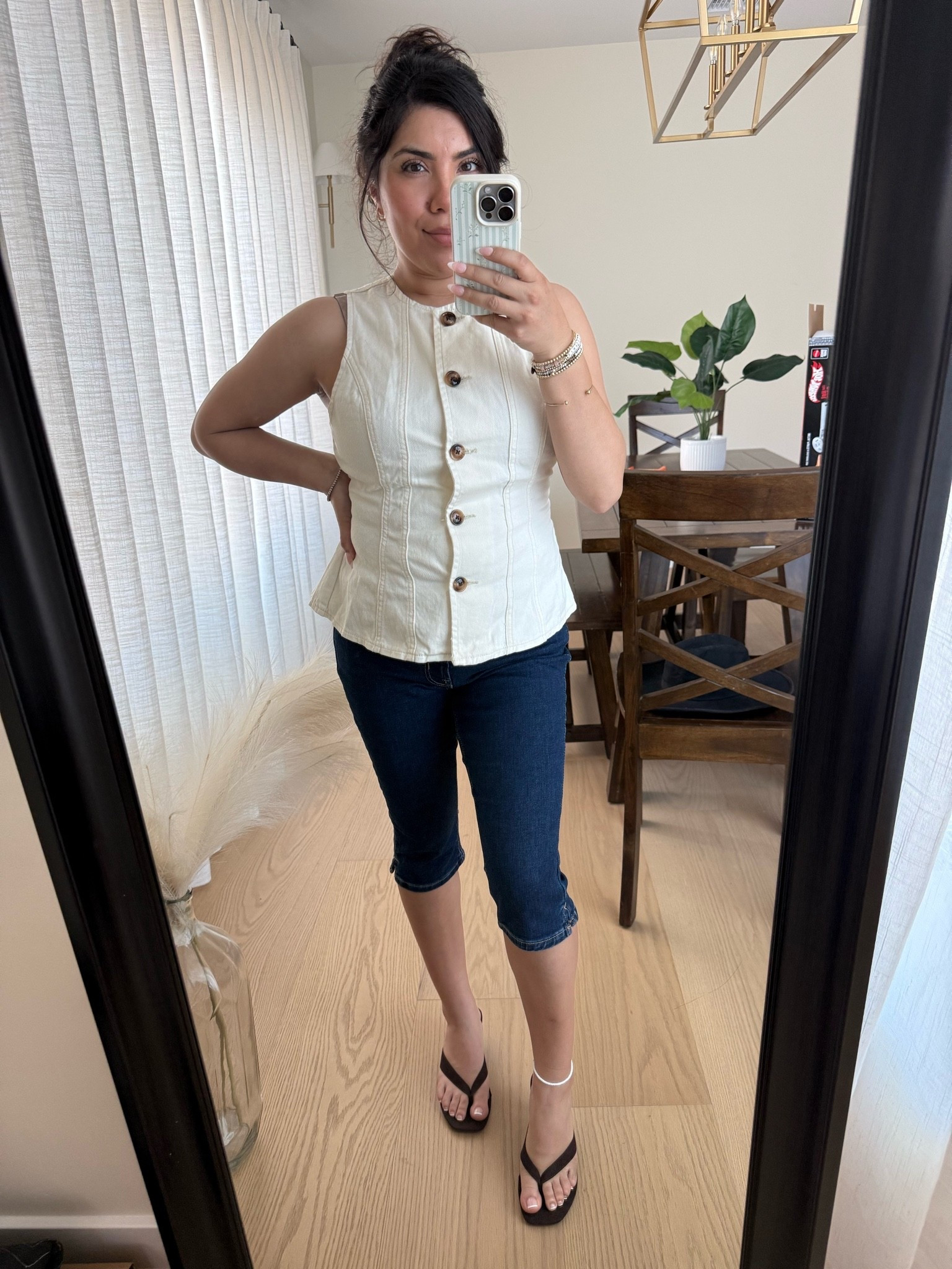 Just a little sandal kitten heel and comfy capri look, ready for Summer!

#LTKootd #LTKdayinmylife #LTKPetite