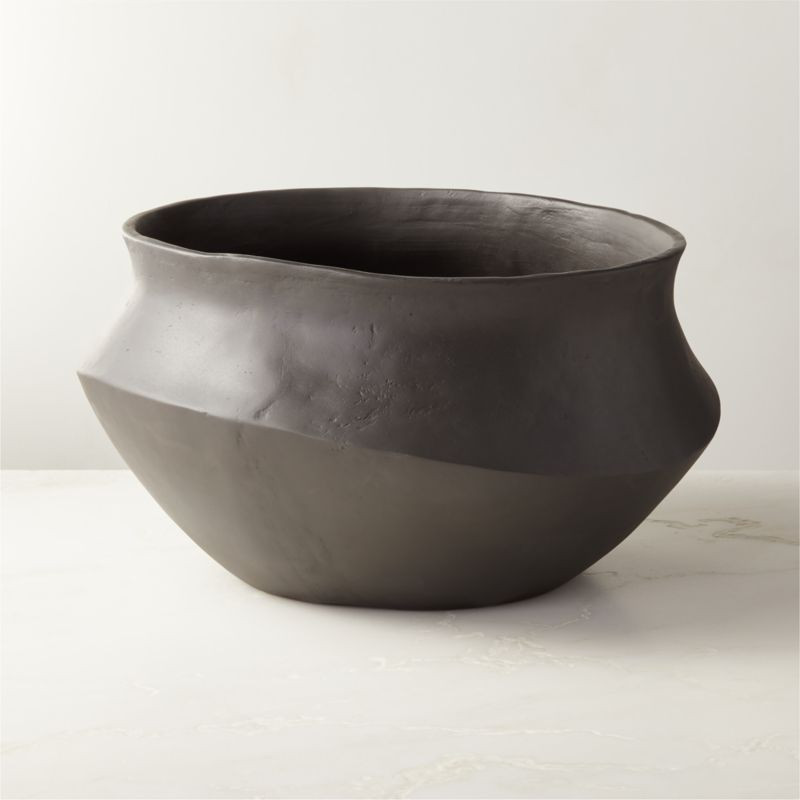 Tide Modern Black Decorative Storage Basket Large + Reviews | CB2 | CB2