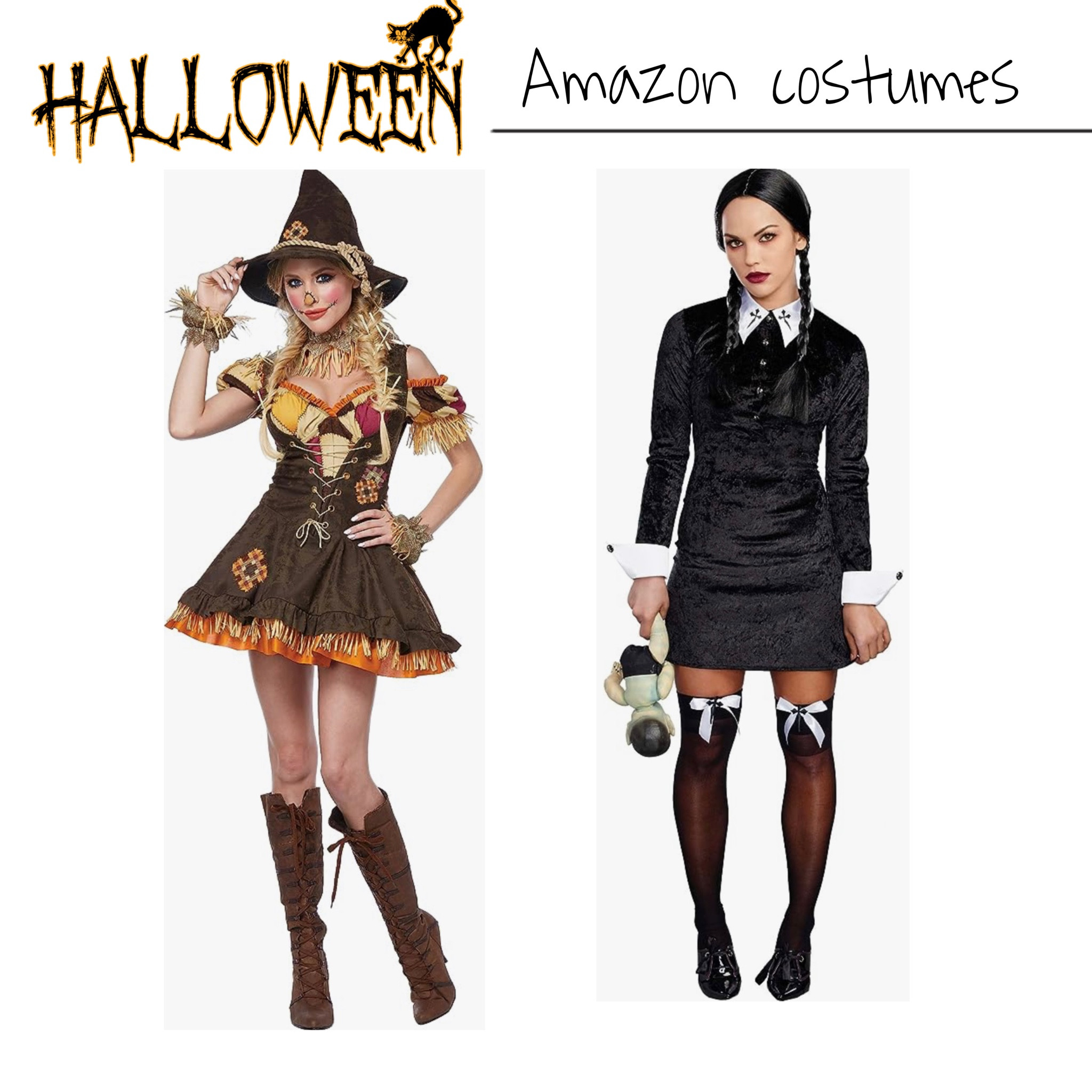 Halloween costumes from Amazon! Which one would you pick Wednesday or the Scarecrow?

#LTKSeasonal #LTKHalloween #LTKHoliday