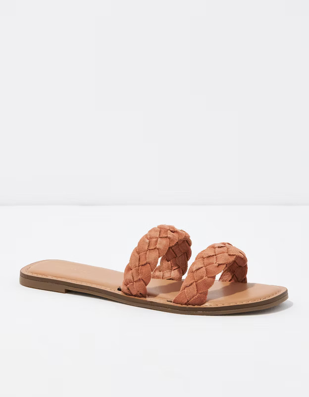 AE Braided Double Band Sandal | American Eagle Outfitters (US & CA)