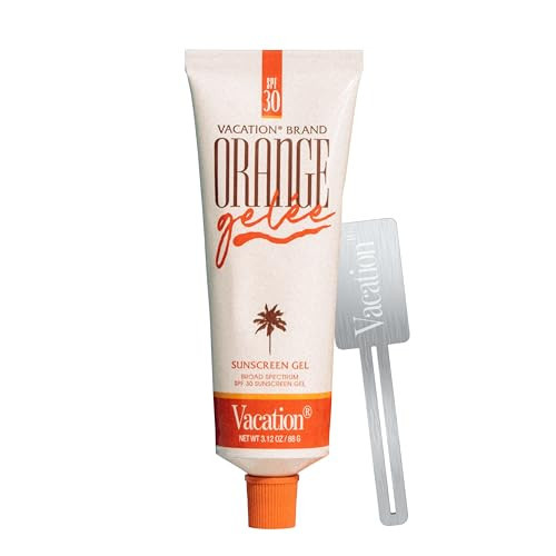 Vacation Orange Gelée SPF 30 Gel & Tube Key Bundle, Hydrating Balm-to-Oil Sunscreen, Mineral-Oil Free, Water-Resistant, Travel Size, 3.12 Oz. | Amazon (US)