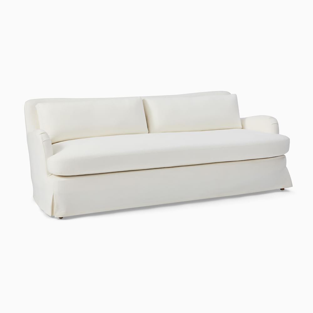 Sophie Skirted Slipcover Sofa (62"–82") | West Elm (US)