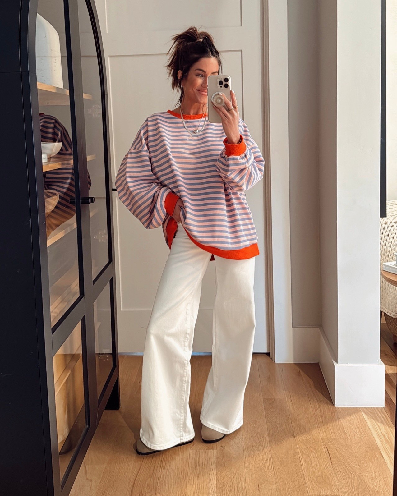 I have this sweatshirt in an embarrassing number of colors, I love it so much! It’s lightweight, sooo comfortable, and a FP look for less! I sized up to a medium for an oversized fit. 

#LTKStyleTip #LTKFindsUnder100 #LTKFindsUnder50