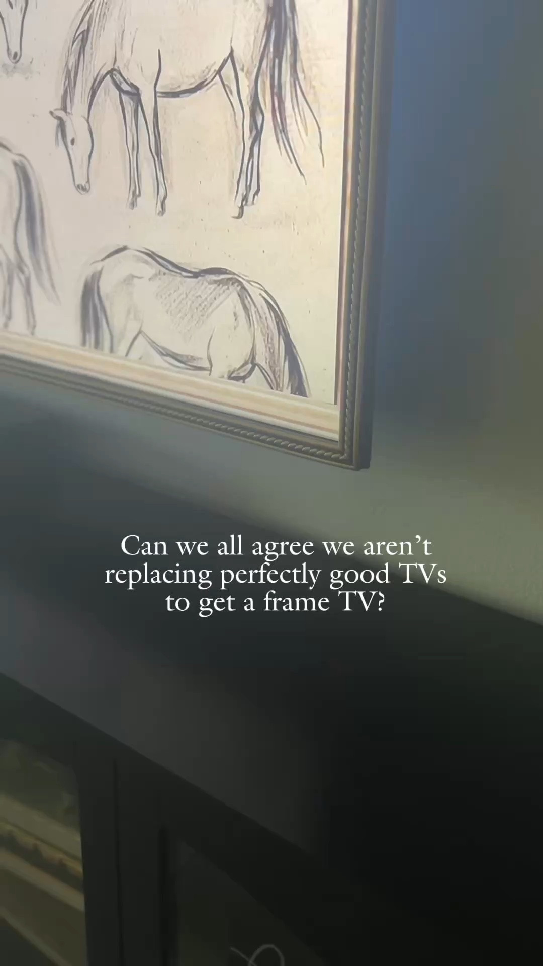I know the Frame TVs are beautiful… but I just couldn’t justify the $$ for the look.

So I started looking for a way to make ours feel a little more custom instead.

This peel-and-stick trim ended up being one of the easiest DIYs I’ve done!

If you’ve been eyeing a Frame TV too, this is worth trying first.

Comment FRAME and I’ll send you everything I used!

#LTKHome