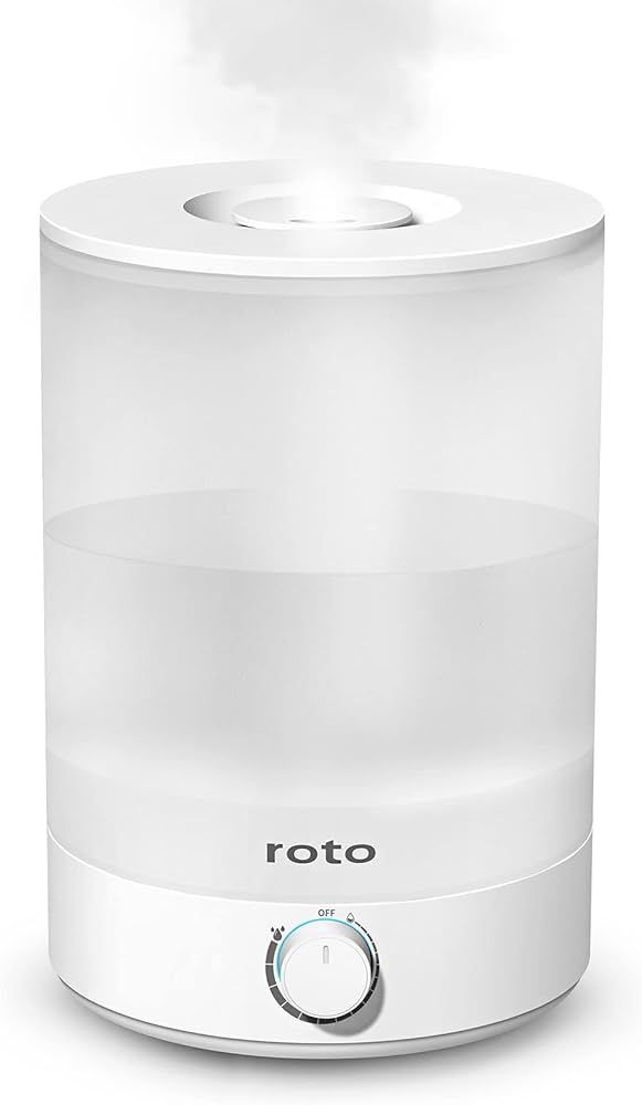 Amazon.com: Roto Top Fill Humidifiers for Bedroom, Cool Mist Ultrasonic Quiet Humidifier with Ess... | Amazon (US)