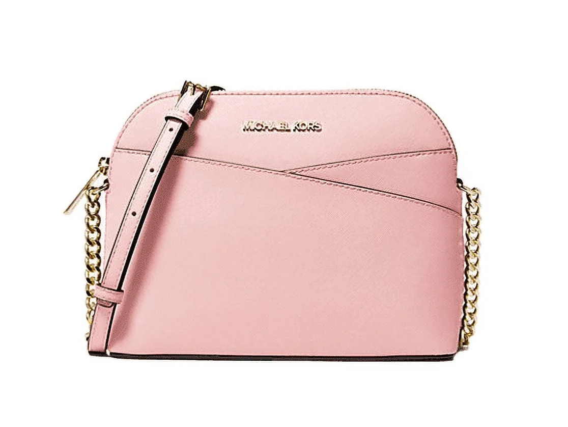 Michael Kors Women's Jet set Travel Dome Leather Crossbody Bag | Walmart (US)