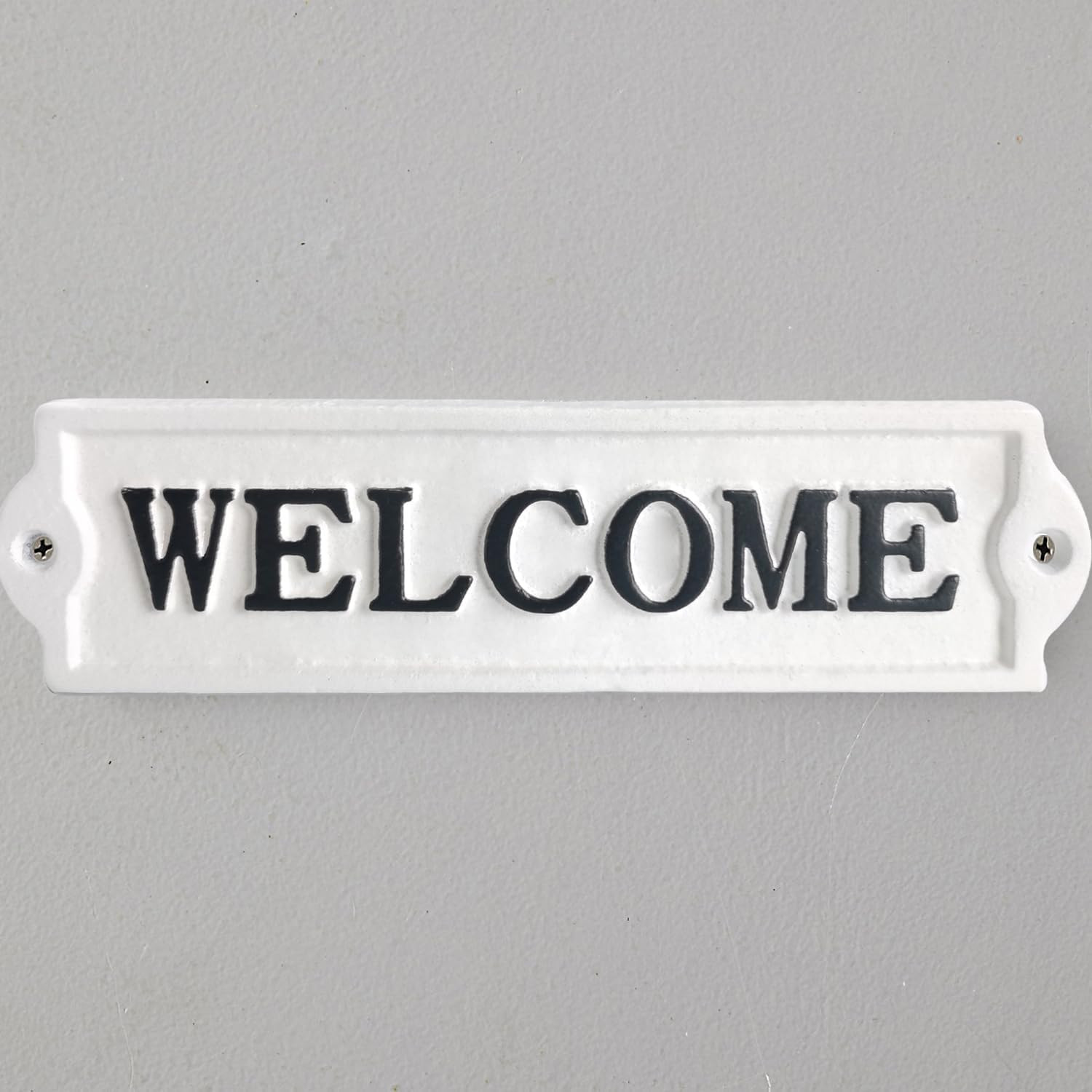 Cast Iron Decorative Welcome Sign - Decorative Welcome Plaque for Door, Entrance, Porch of Home, ... | Amazon (US)