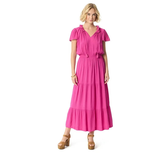 Jessica Simpson Women's Lexie Maxi Dress, Sizes XS-XL | Walmart (US)