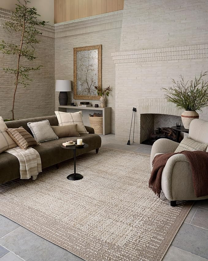 Loloi Amber Lewis Bexley Collection BEX-06 Natural/Taupe 2'-7" x 4' Accent Rug Neutral, Textured,... | Amazon (US)