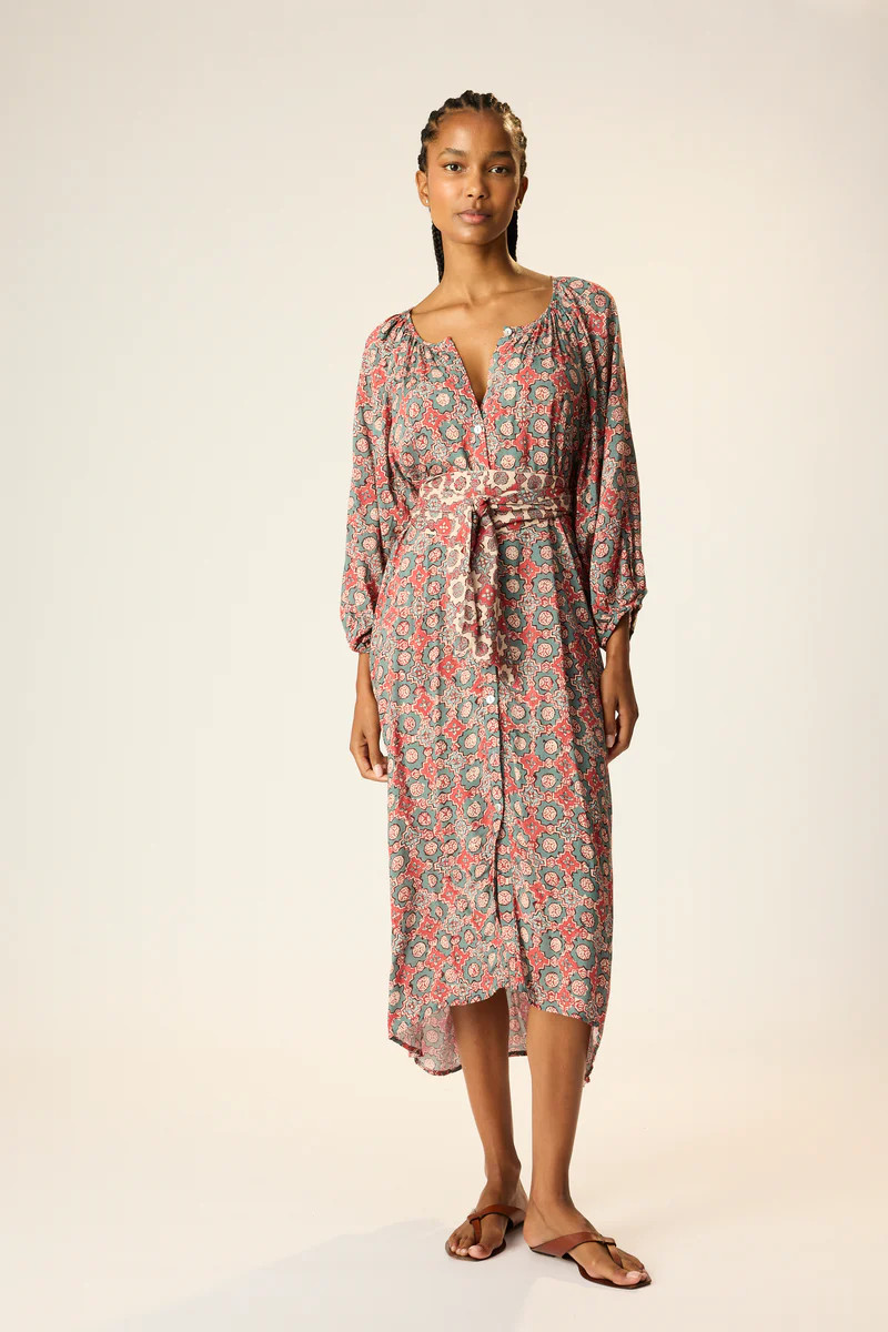 ALEX MIDI WITH SASH | Natalie Martin Collection