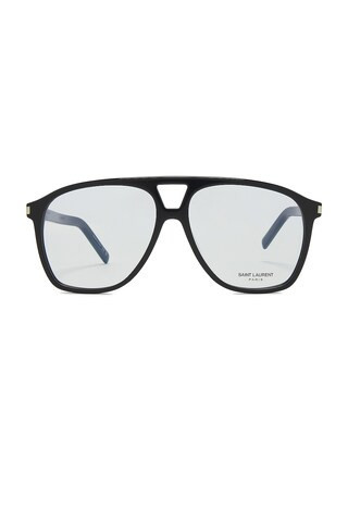 Saint Laurent SL 596 Dune Optical Eyeglasses in Black - Black. Size all. | FWRD 