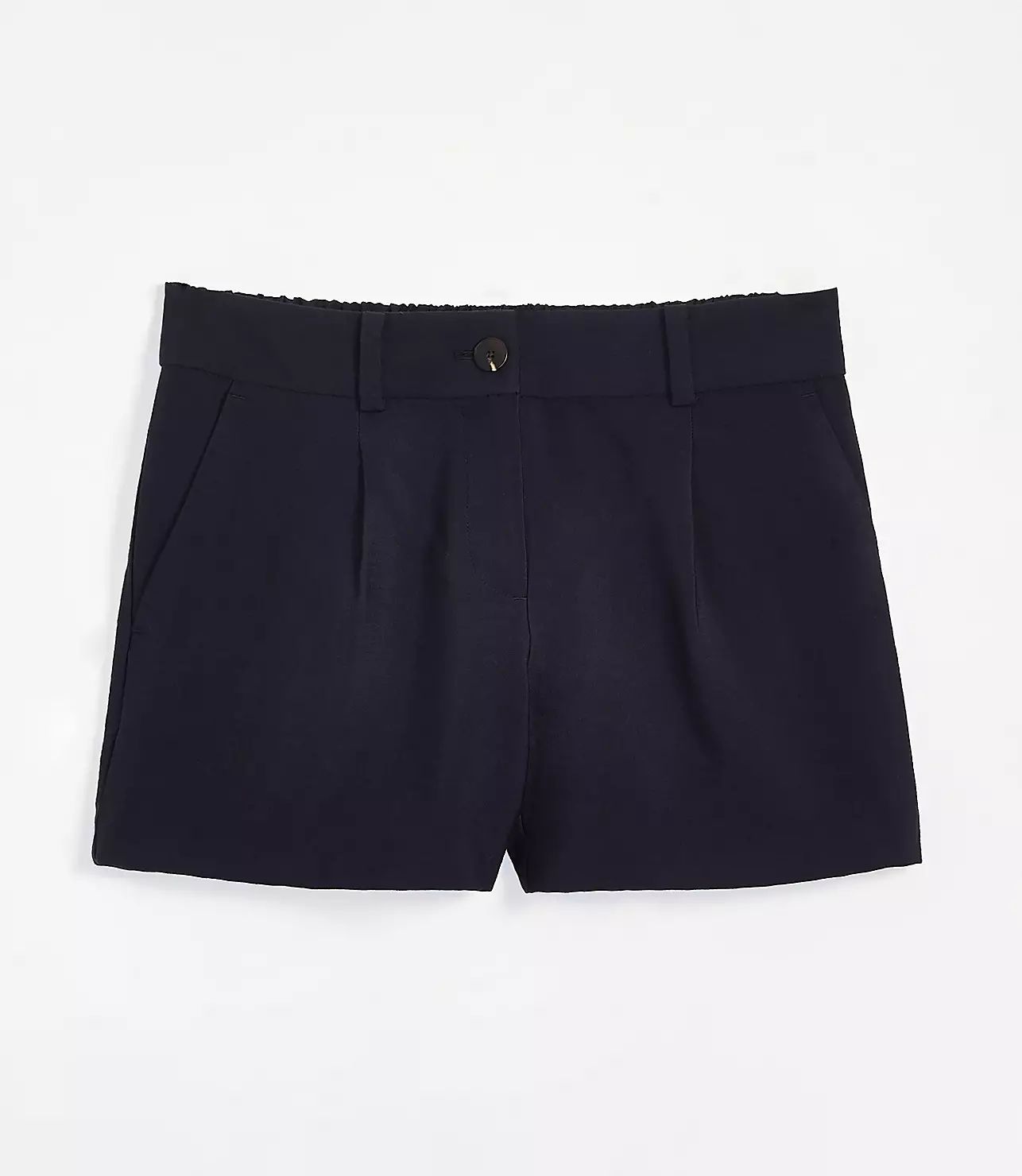 Textured Pleated Shorts | LOFT