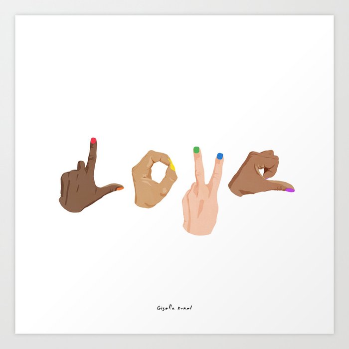 Pride Love Art Print by Giselle Dekel | Society6
